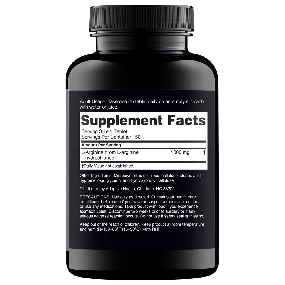 Nugenix Essentials L-Arginine tablets close-up for reliable daily intake.