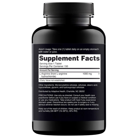 Nugenix Essentials L-Arginine tablets close-up for reliable daily intake.