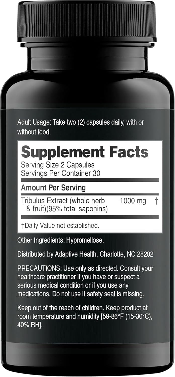 Close-up of Nugenix Tribulus capsules ready for daily use