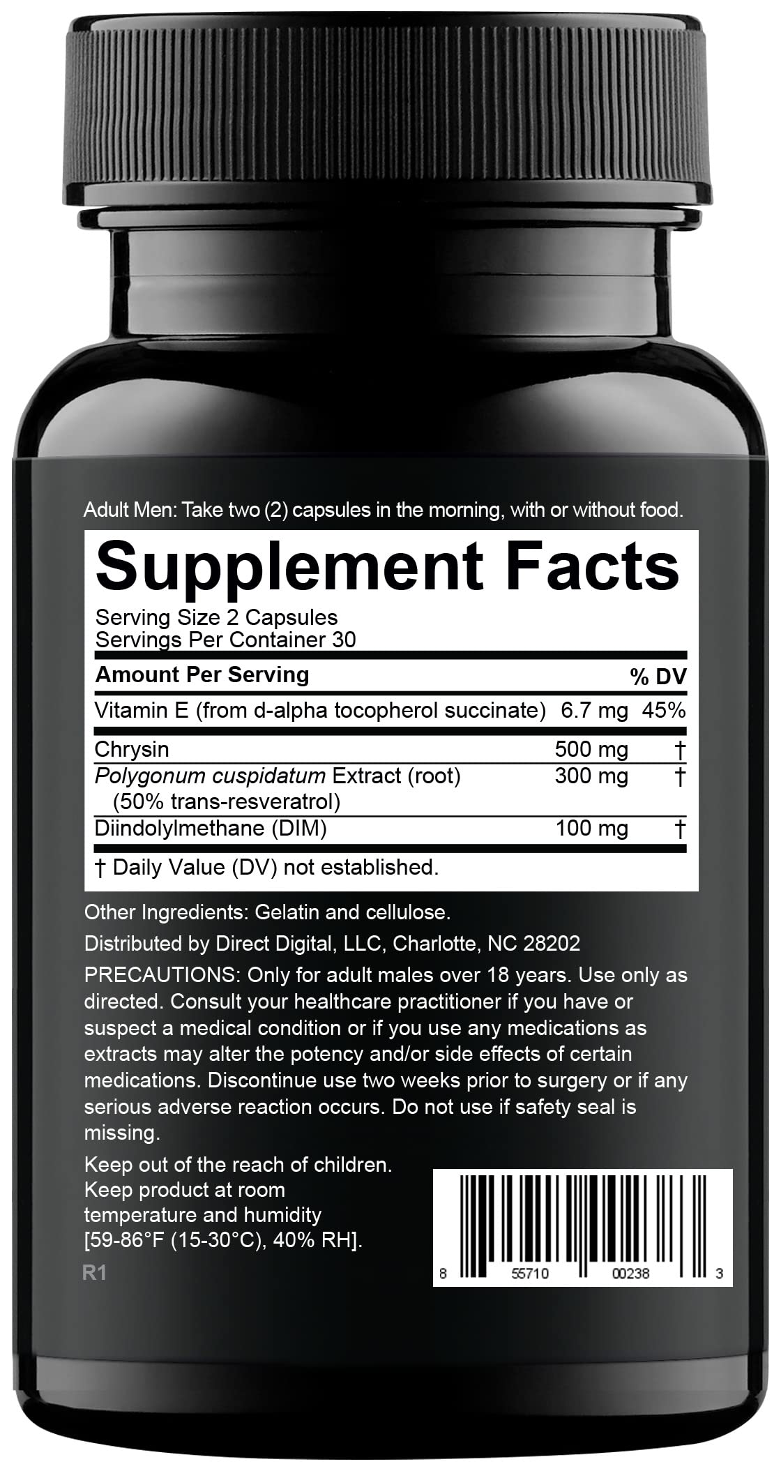 Nugenix Estro-Regulator bottle closeup shows clean capsules and quality ingredients