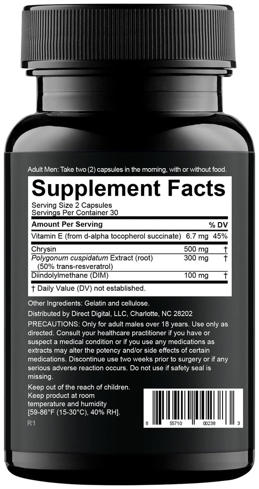 Nugenix Estro-Regulator bottle closeup shows clean capsules and quality ingredients