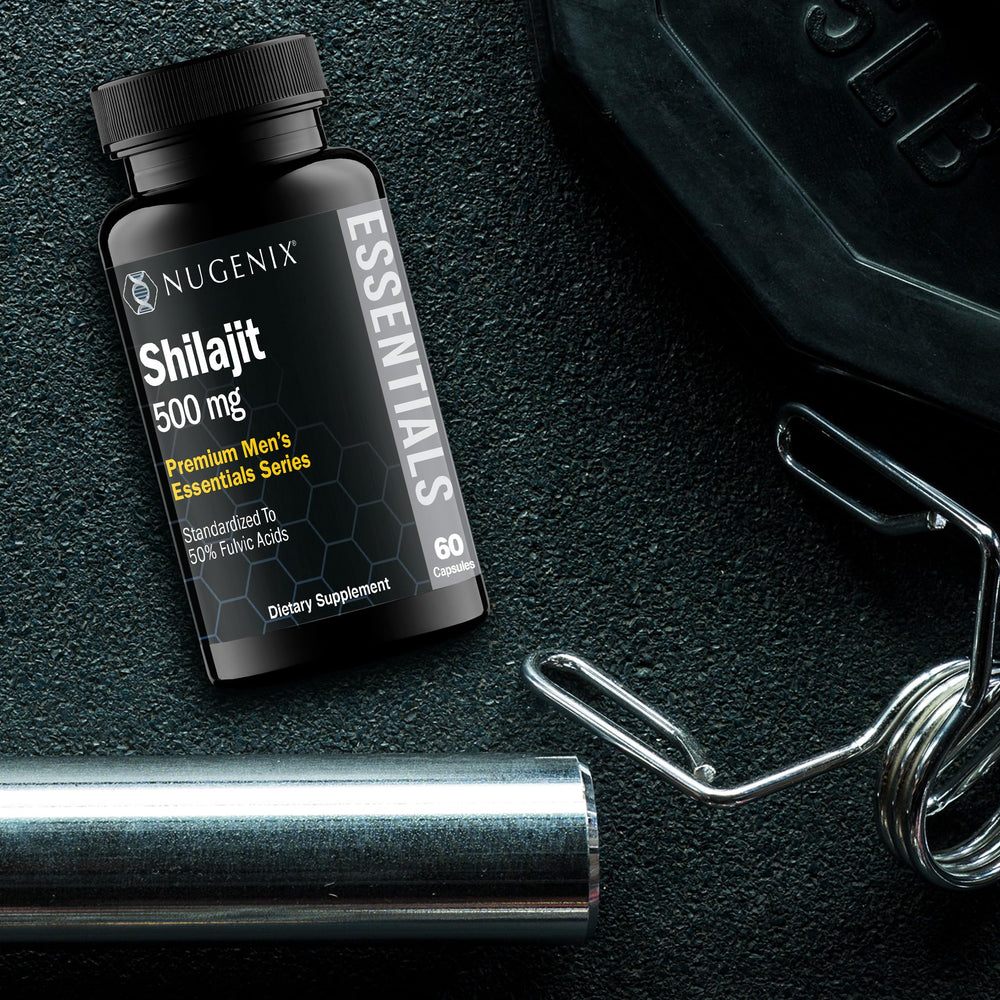 Nugenix Made-in-USA Shilajit bottle reflects premium ingredients and quality manufacturing.