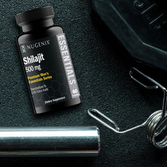 Nugenix Made-in-USA Shilajit bottle reflects premium ingredients and quality manufacturing.