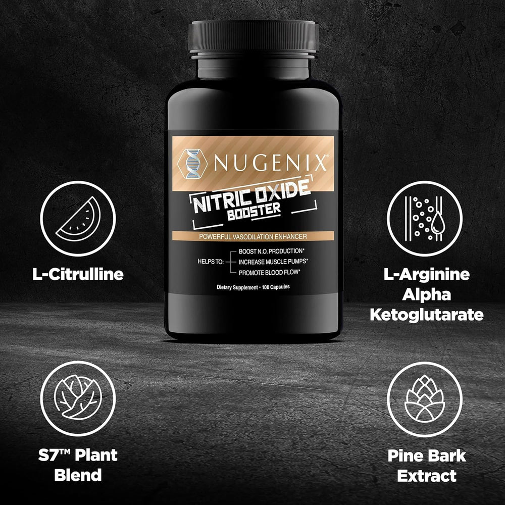 Nugenix Nitric Oxide Booster L-Citrulline ingredient close-up.