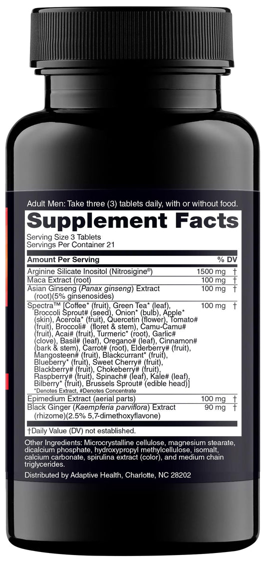 Nugenix Perform capsules close up emphasizing nitric oxide boosting formula