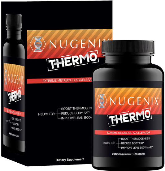 Nugenix Thermo capsules-closeup of compact, easy-to-take daily capsules.