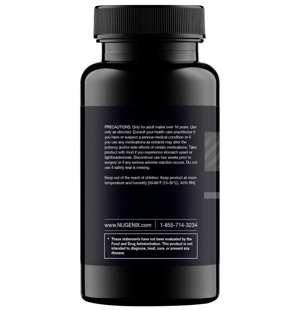 Nugenix Total-T label and ingredients emphasizing Tesnor and elevATP.