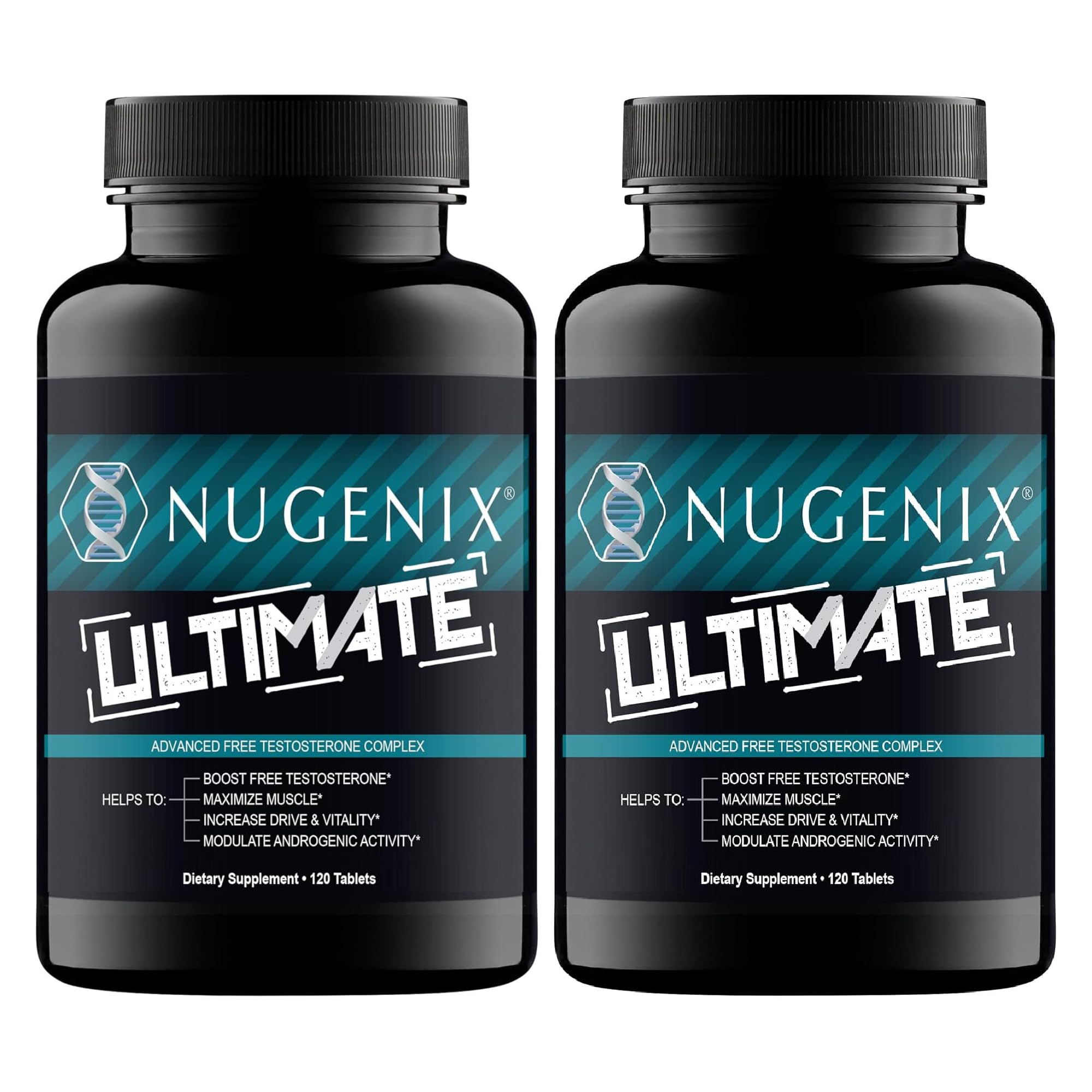 Nugenix Ultimate bottle front view for easy daily supplementation