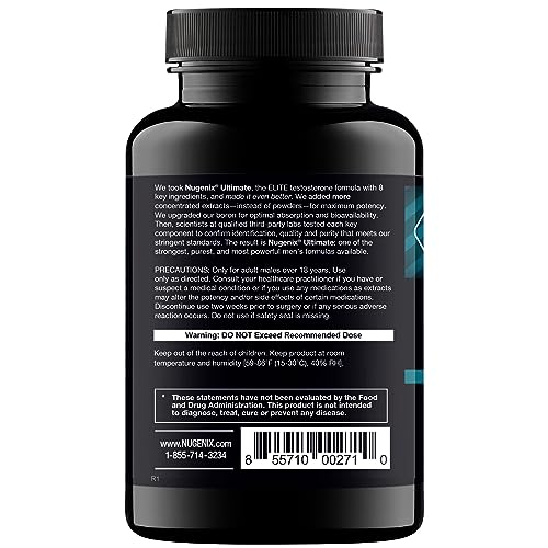Nugenix Ultimate ingredients blend emphasizing eight key components