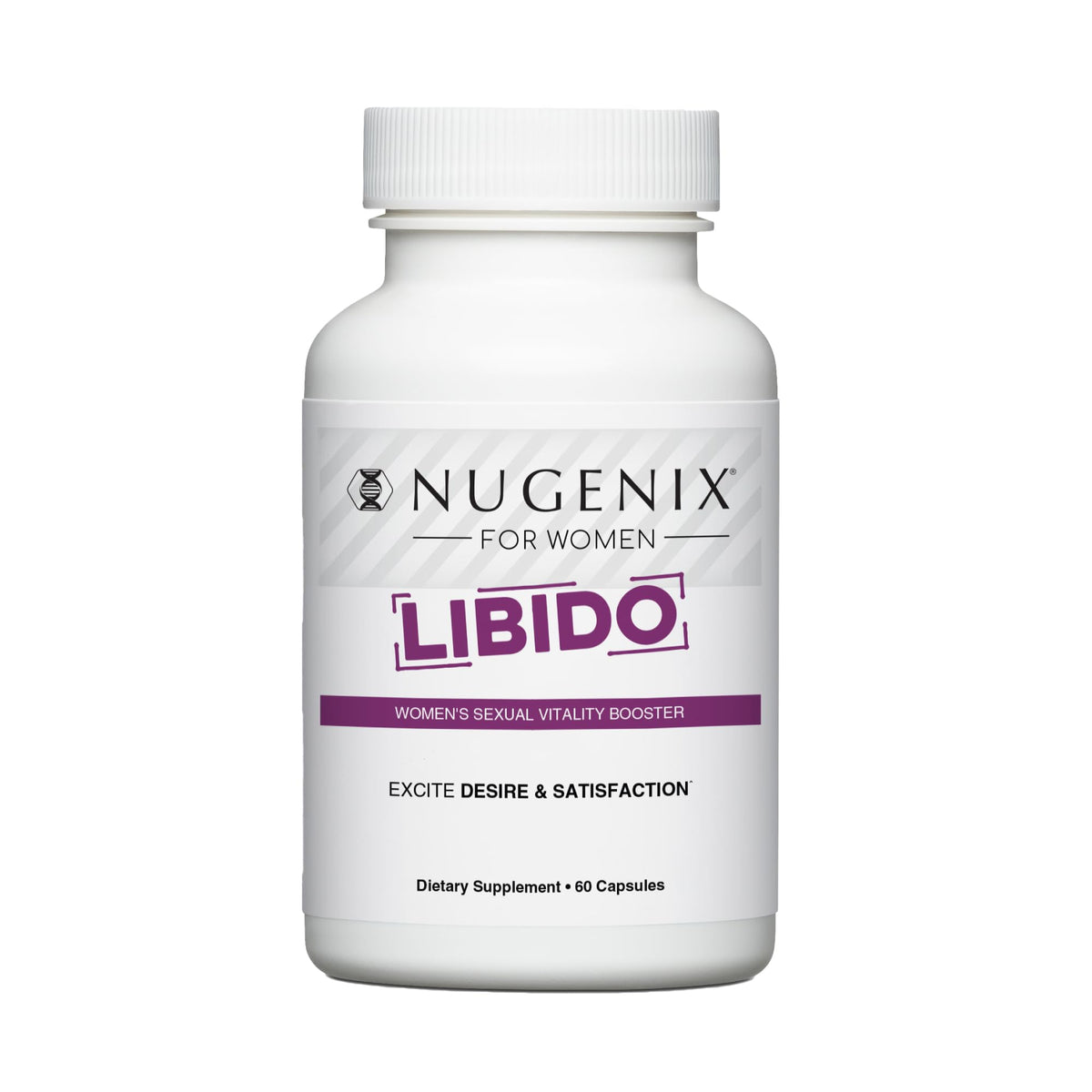 Nugenix Women’s Libido Booster packshot emphasizes brand trust and wellness