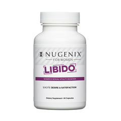 Nugenix Women’s Libido Booster packshot emphasizes brand trust and wellness