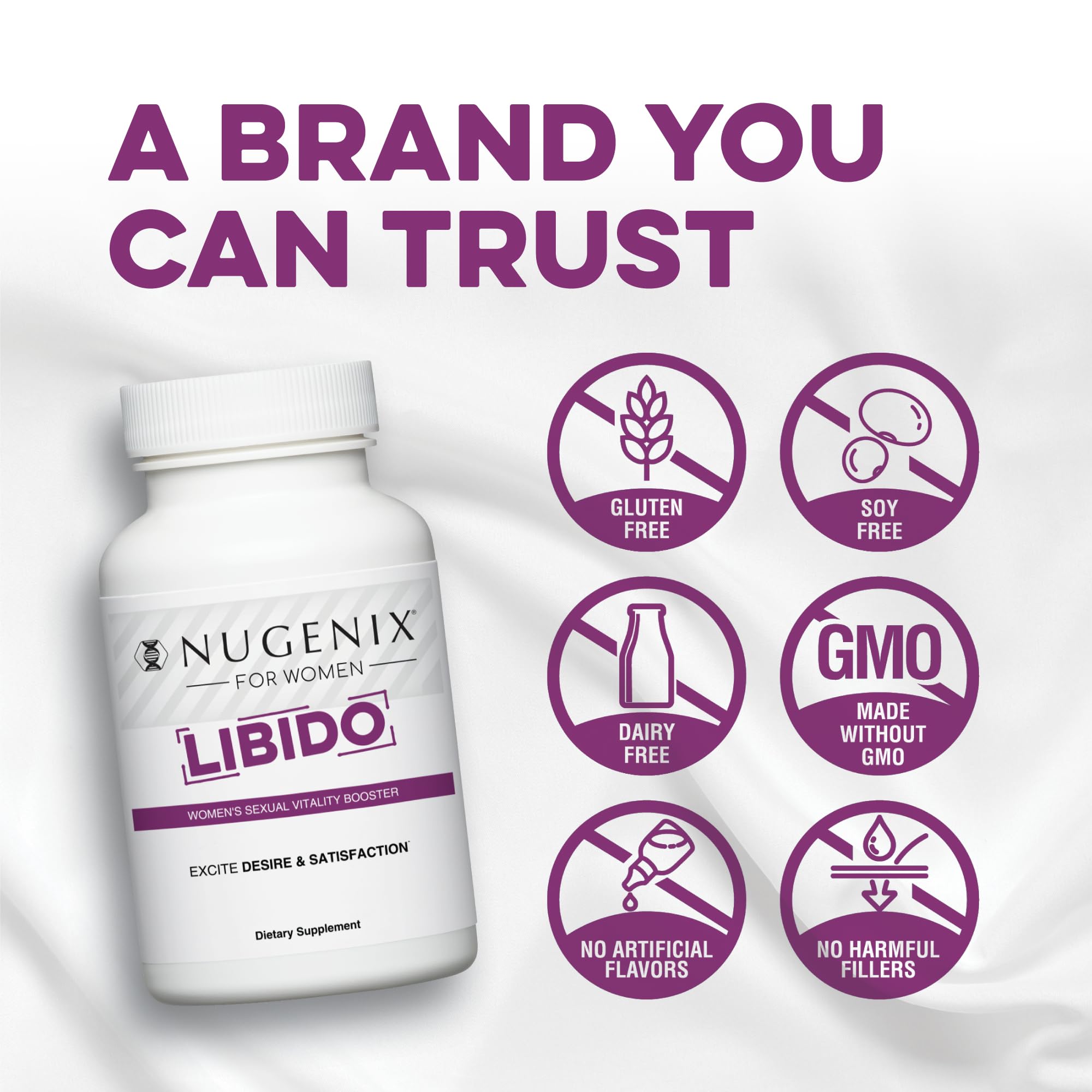 Nugenix Women’s Libido Booster tablets shown for easy daily use