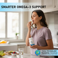 Natural triglyceride form of Nugevity Omega Max capsules