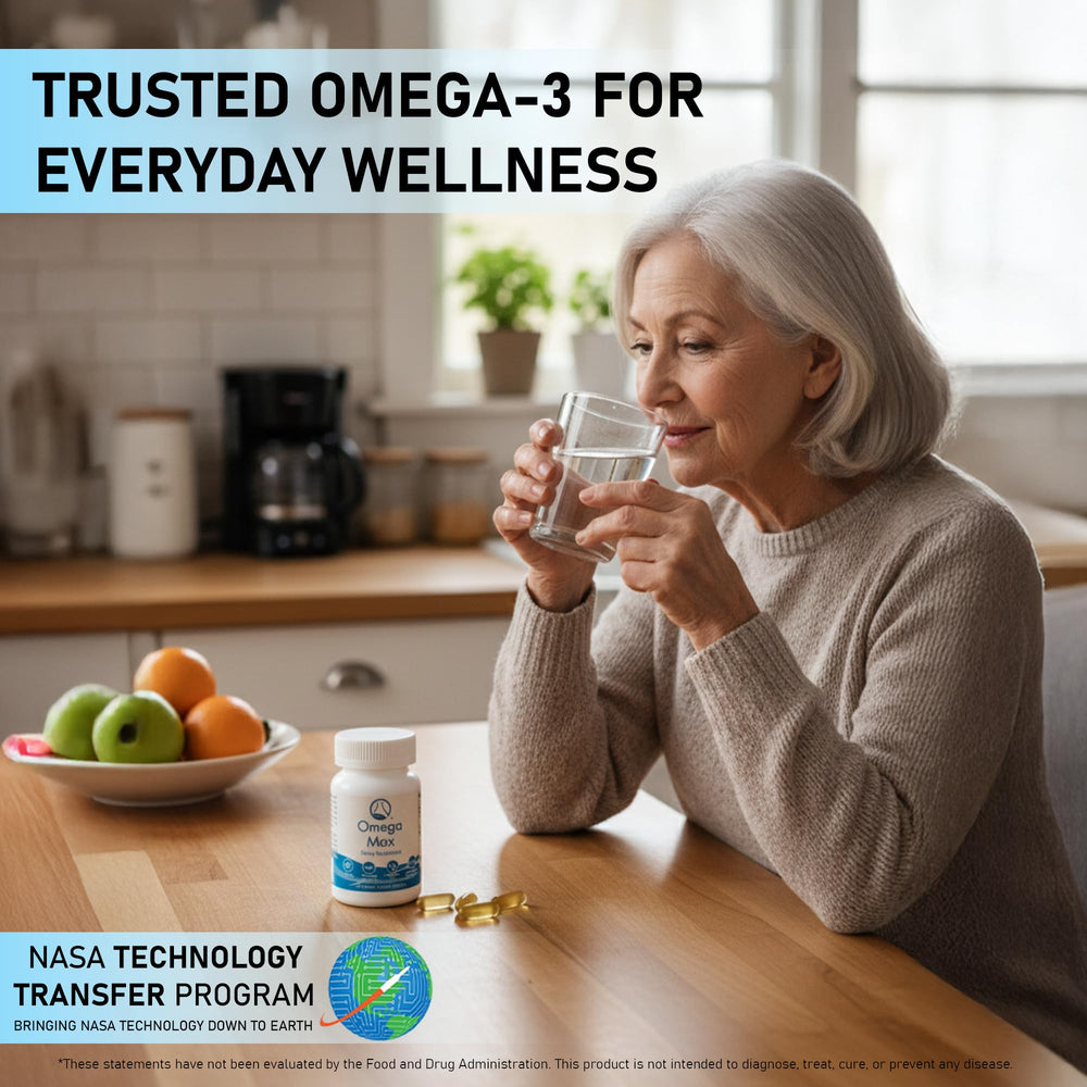 Sustainably sourced wild-caught fish in Nugevity Omega Max label