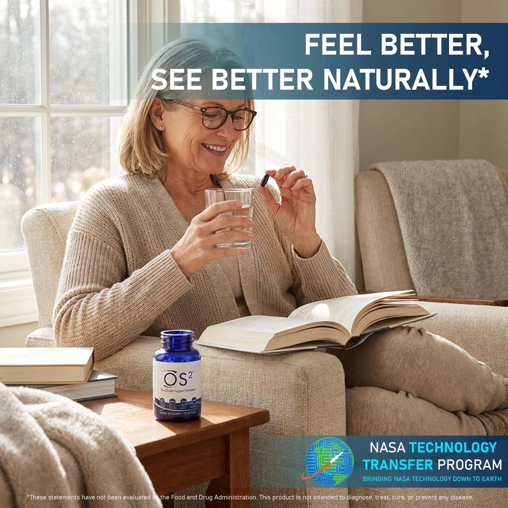 Nugevity OS2 lutein zeaxanthin capsules designed to support macular pigments.