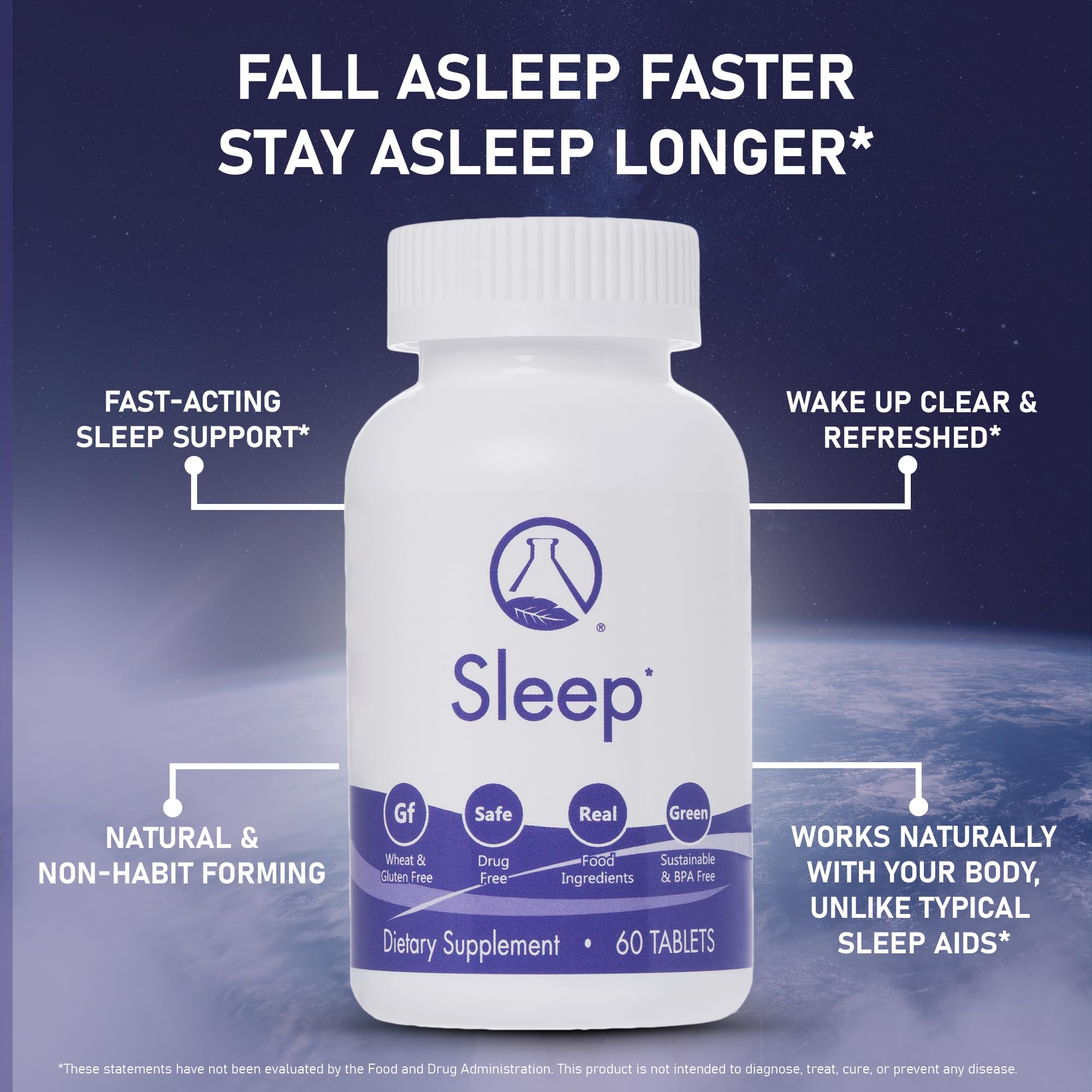 Nugevity Sleeping Aid capsules closeup highlighting natural ingredients for relaxation.