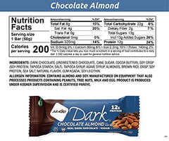 NuGo Dark Chocolate Almond with Sea Salt bar, ideal post-workout snack.