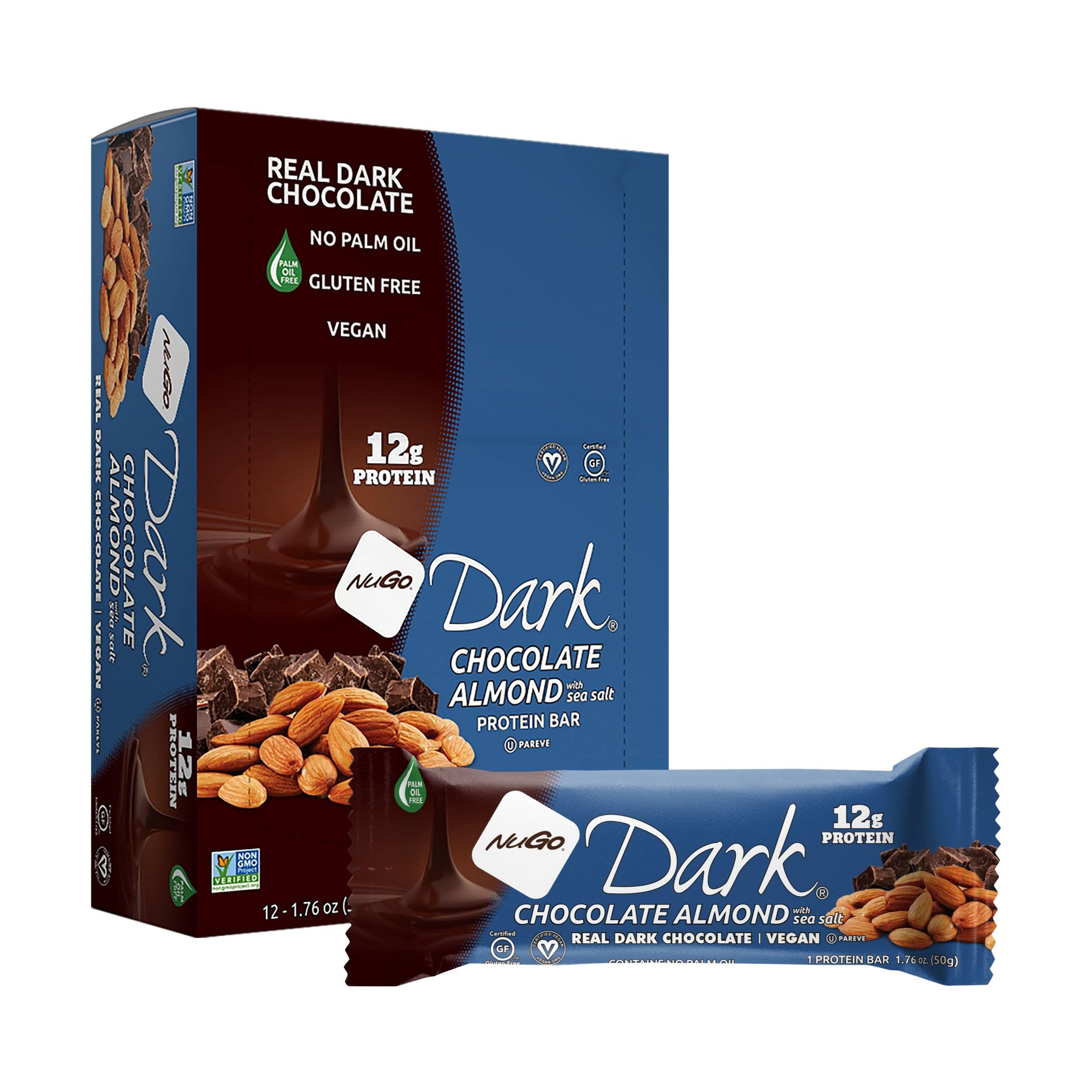 Display of a 12-count NuGo set suggests value and shareable snacks
