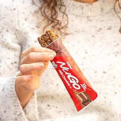 NuGo Original gluten-free badge on packaging emphasizing gluten-free snacking
