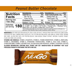 NuGo Original gluten-free bar in lunchbox ready snack.
