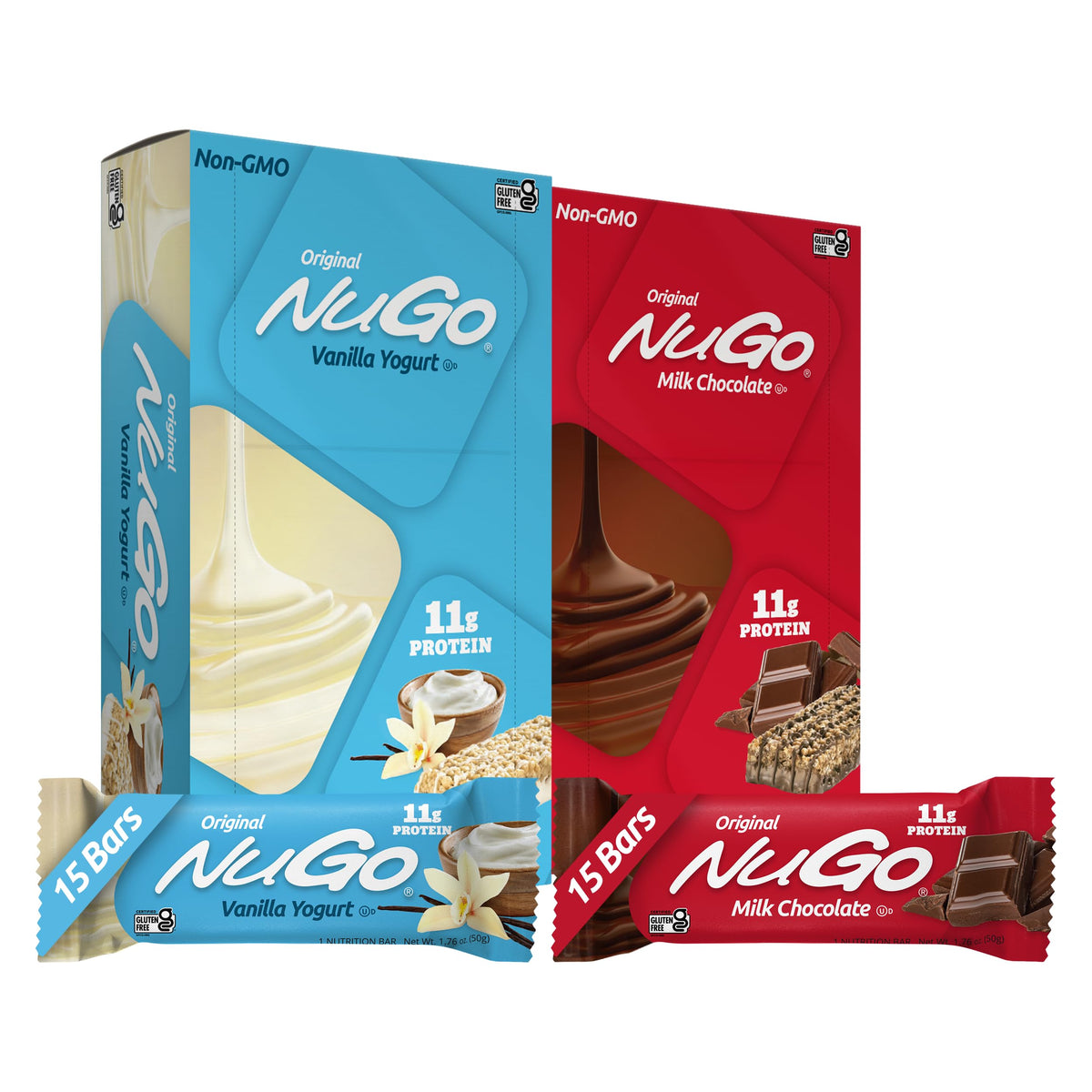 NuGo Original Vanilla Yogurt coating bar with creamy texture for kid-friendly lunches