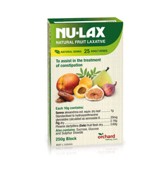 NULAX Fruit Laxative Block with dried-fruit-blend supports gentle daily digestion.