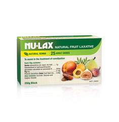 NULAX Fruit Laxative Block with figs-dates-apricots promotes gentle daily digestion.