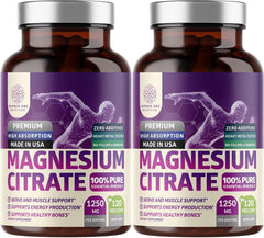 Number One Nutrition magnesium citrate 1250mg bottle ready for daily mineral support