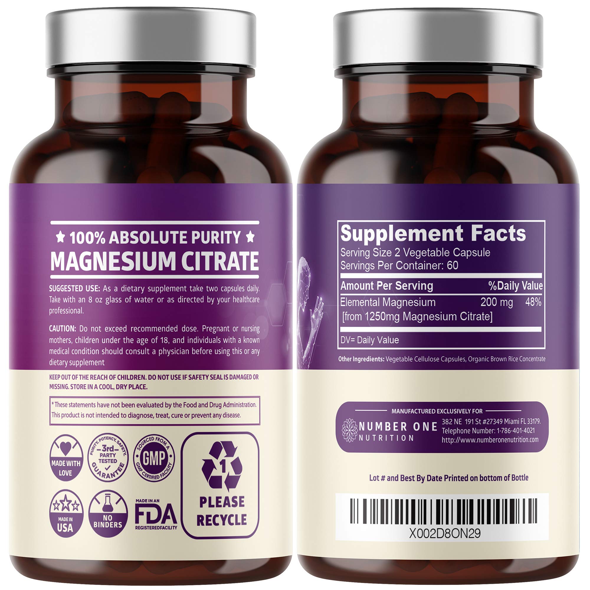 Close-up of Number One Nutrition capsules showing easy-to-swallow form