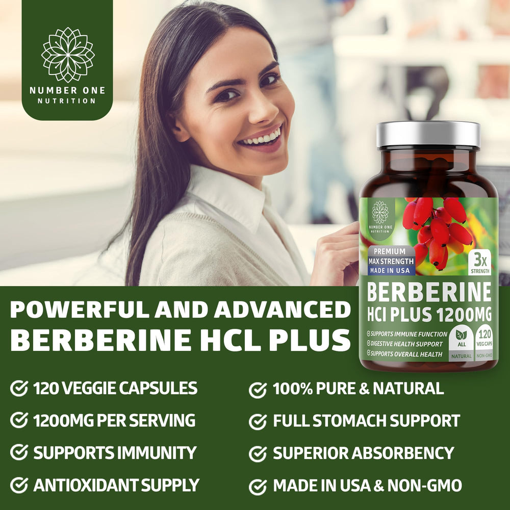 Closeup of Berberine capsules in veggie form for daily use