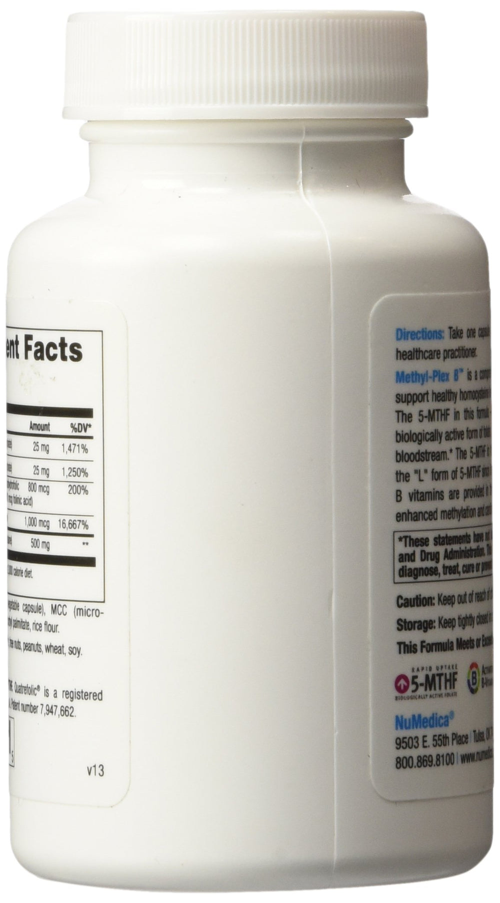 NuMedica Methyl-Plex B capsules ready for daily vegetarian use