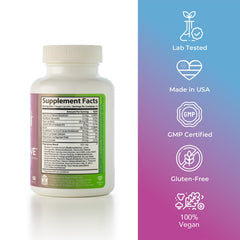 Numi Naturals Neurofix+Chill vegan badge indicating plant-based capsules.