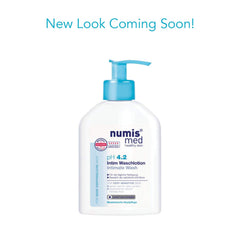 Numis Med label confirms dermatologist-tested intimate care.