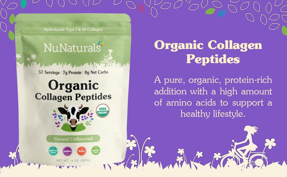 Nunaturals Collagen Peptides pancakes batter with added protein.