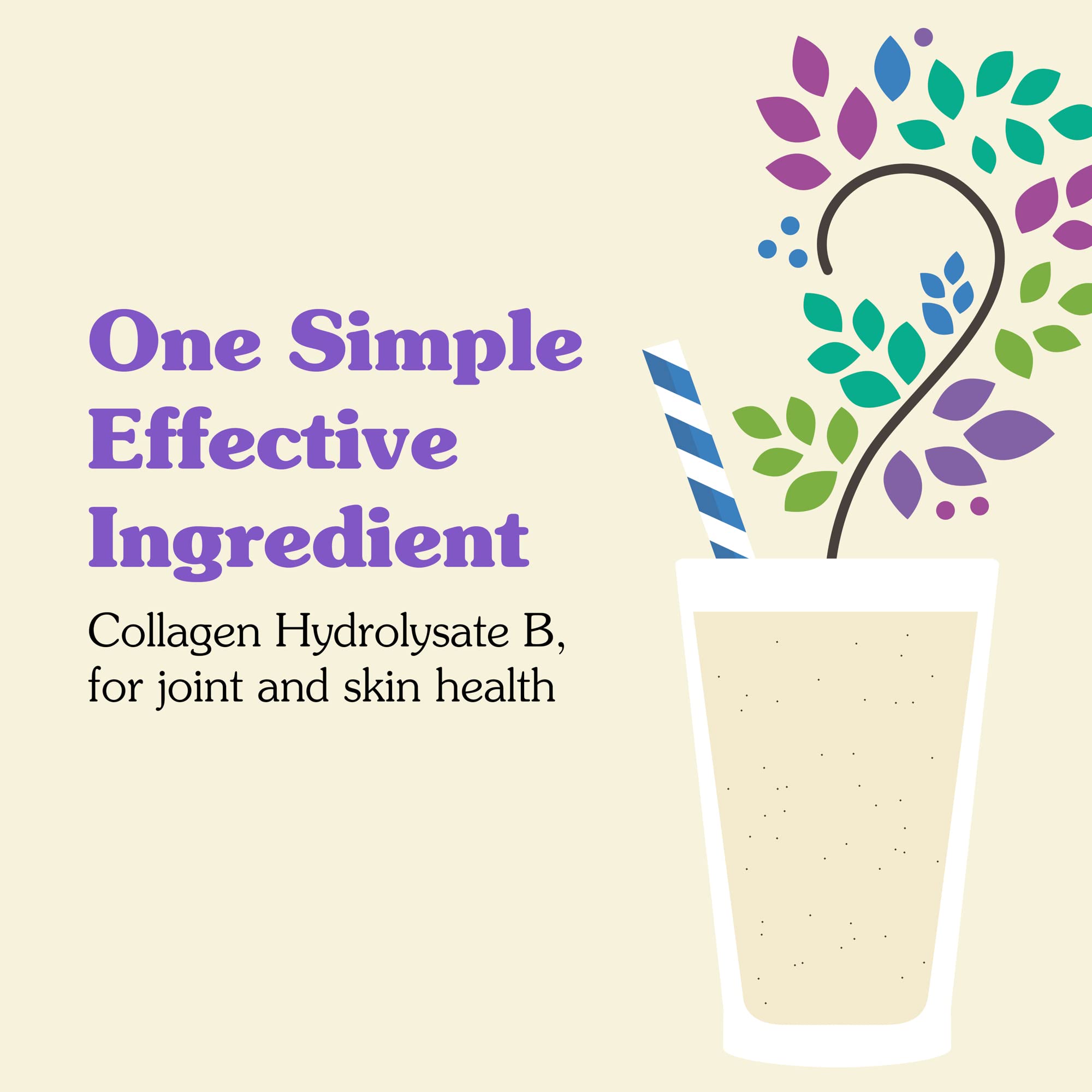 Collagen peptides powder dissolving into liquids with no gritty texture by Nunaturals