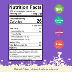 Nunaturals Collagen Peptides powder folded into yogurt for extra protein
