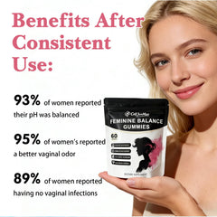 Nuora Balance probiotics-prebiotics blend illustration highlighting feminine wellness benefits.