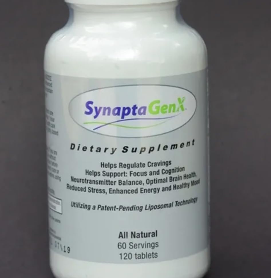 NuPathways SynaptaGenX bottle on a clean desk for daily brain support