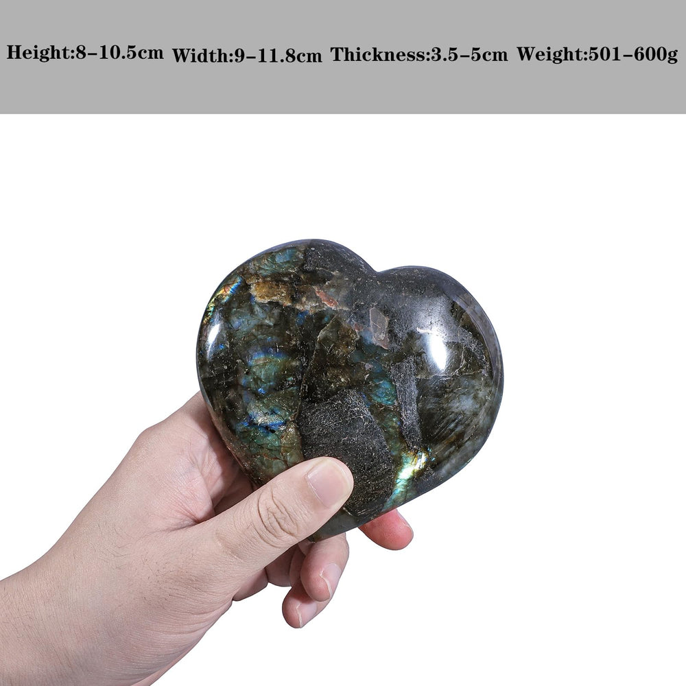 Nupuyai heart stone for anxiety relief and mindful breathing during work.