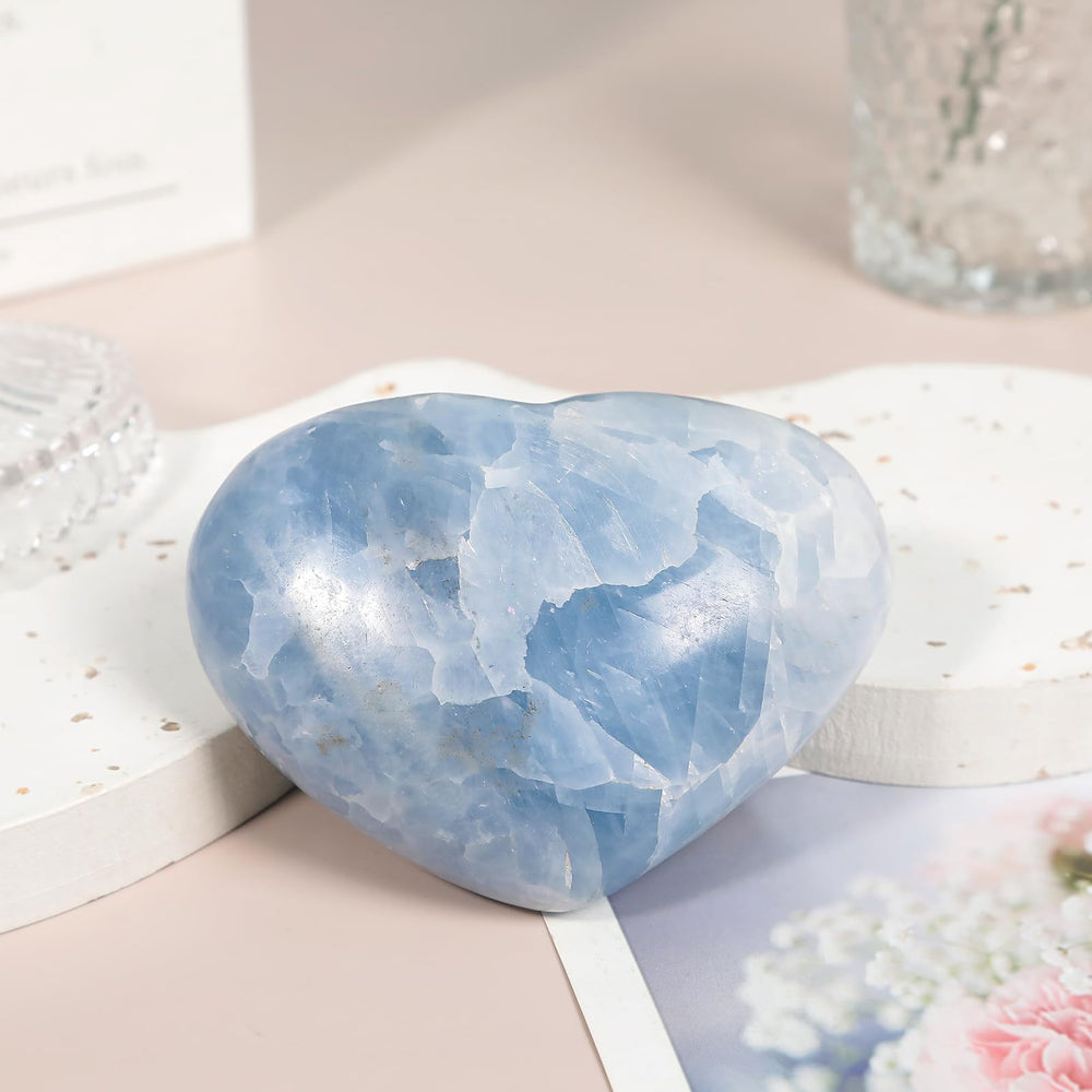Nupuyai heart stone on display in its gift box for home or office decor