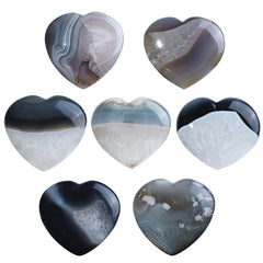 Nupuyai heart stone packaging with bag and box for gift-ready presentation.