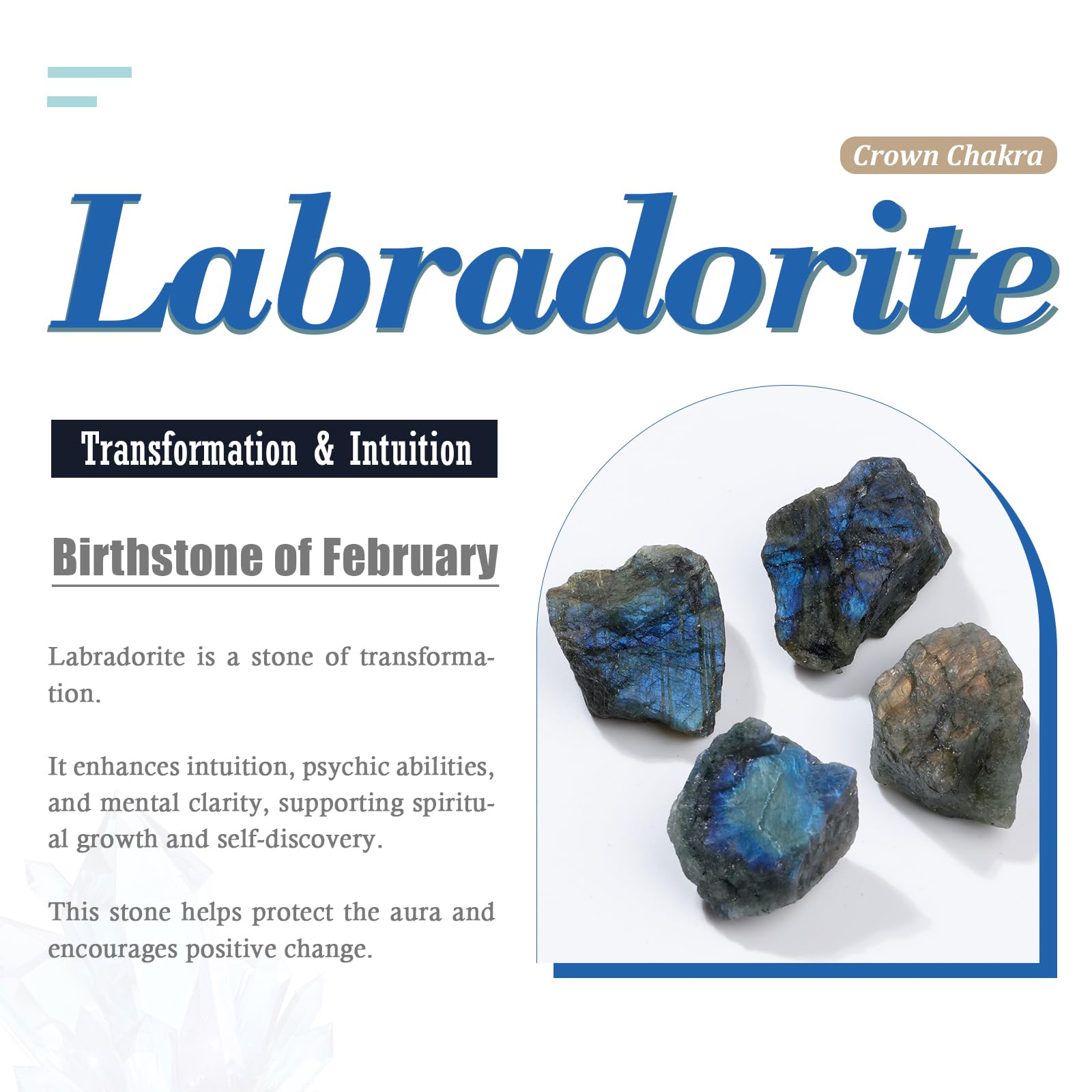 Nupuyai Labradorite heart stone showing rainbow shifts for anxiety-relief touchstone.