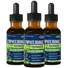 Nurbetoxa bottle front view with herbal blend for lymph support.