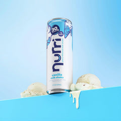 Nurri Ultra Filtered Milk Shake eight-pack variety display.
