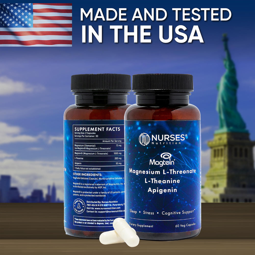 Nurses Nutrition Magnesium Sleep Stack apigenin feature image hints at natural stress relief possibilities.
