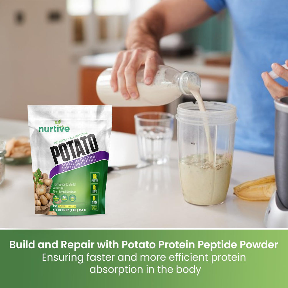 NURTIVE potato protein peptide powder adds neutral protein to healthy baked goods.