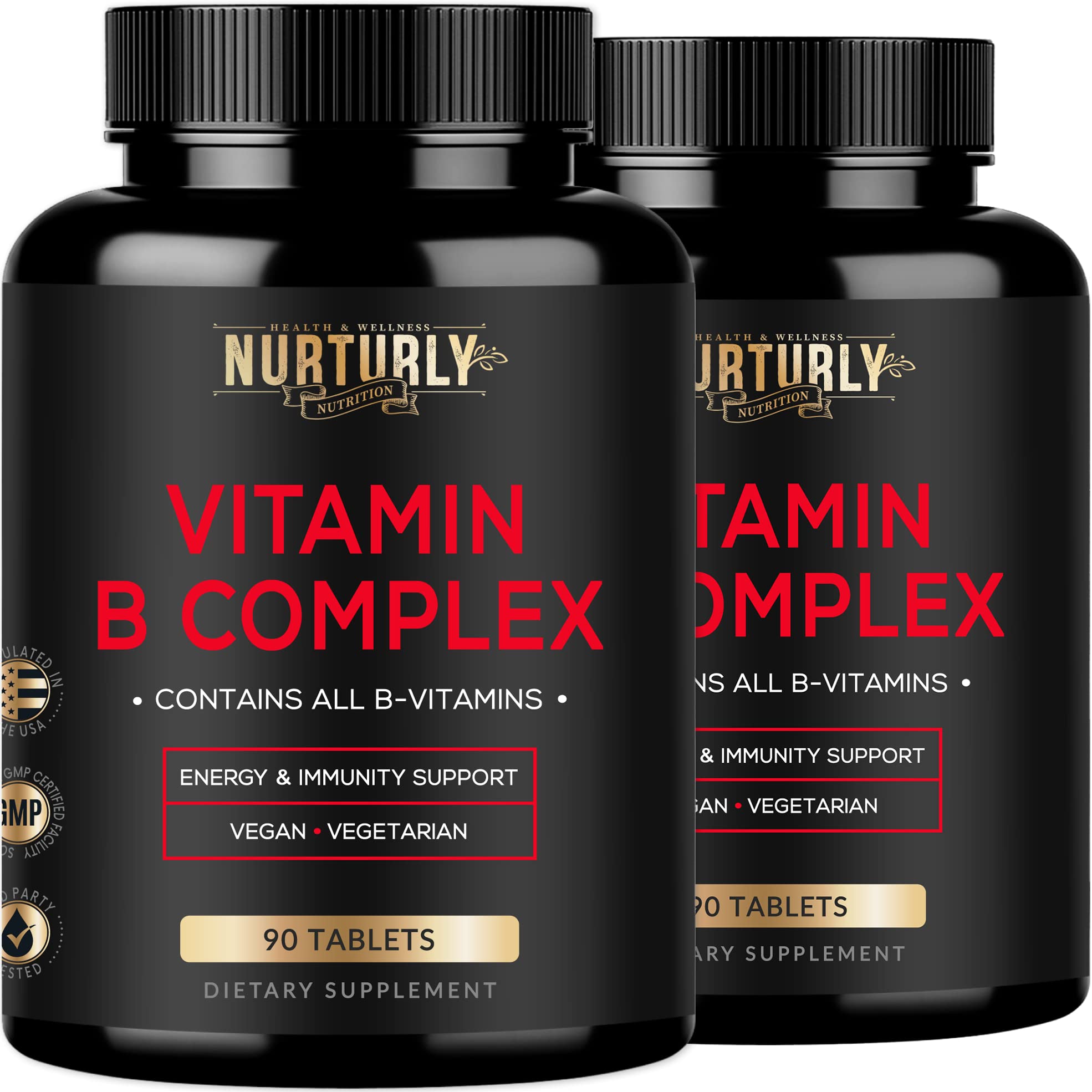 NURTURLY B Complex bottle for daily energy support.