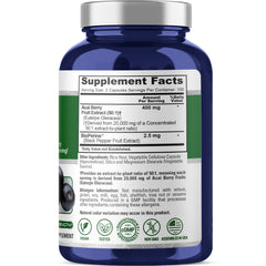 NusaPure Acai Berry 50:1 extract capsules, vegan-friendly antioxidant option