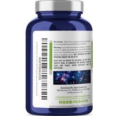 NusaPure Acetyl L-Carnitine bottle label with vegan and Non-GMO stamps