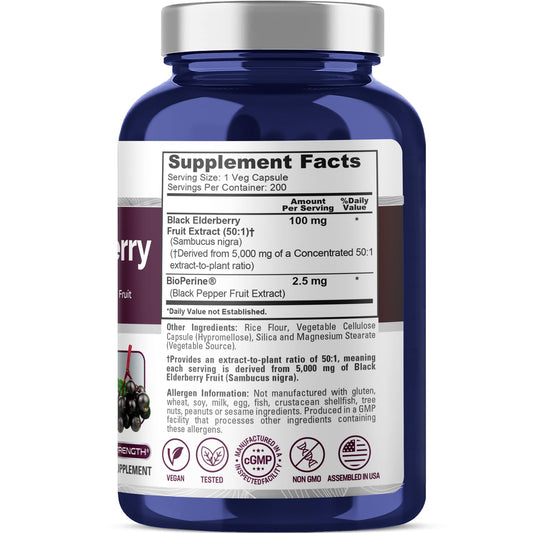 NusaPure bottle cap image showing easy daily dosing with 100 mg per capsule.